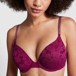 Burgundy Victoria's Secret Bra